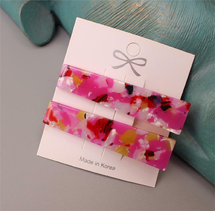 Beautiful acetate hair clips – set of 2 clips – alligator clip