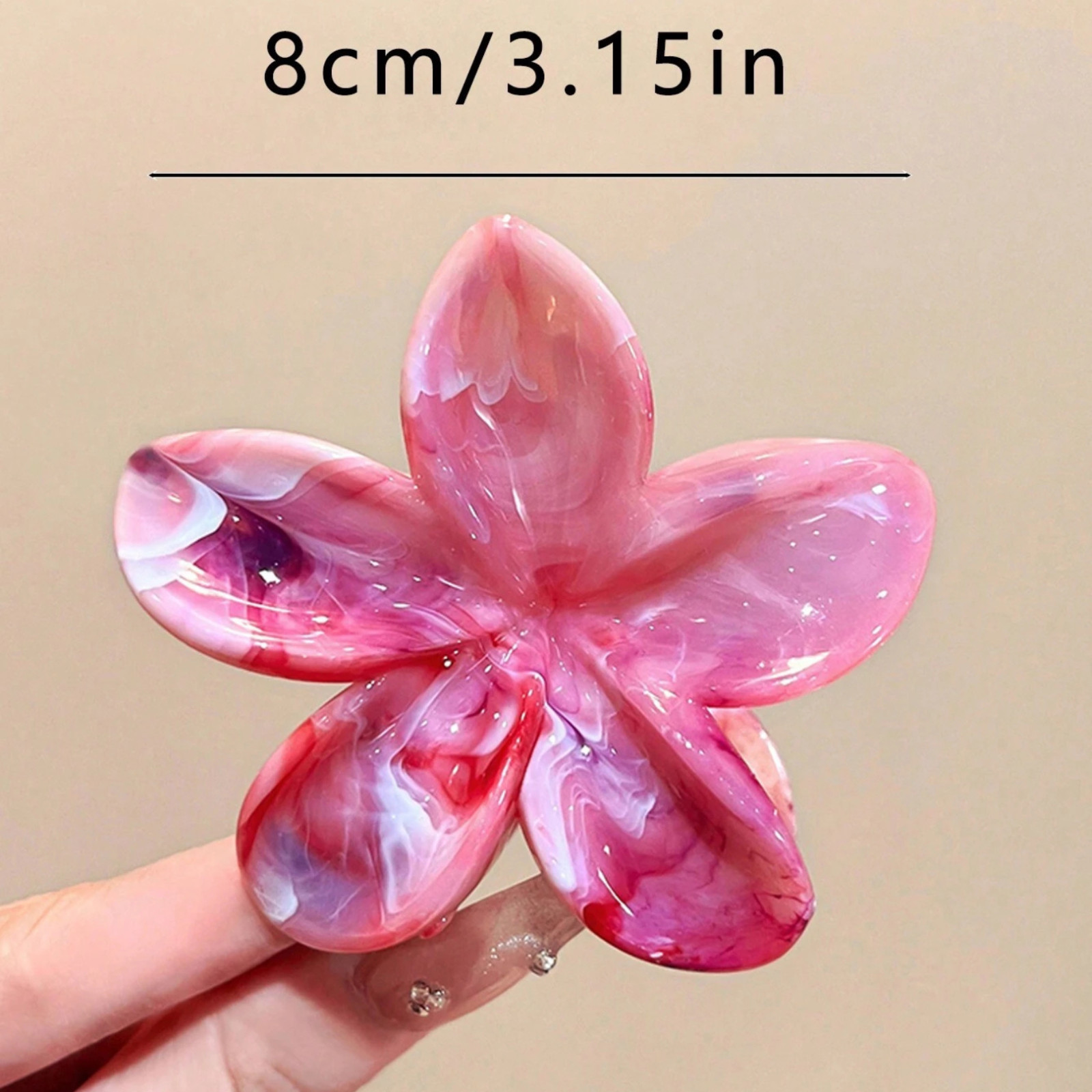Daisy Flower Hair Claw Clip Thick Hair Women Large Boho Gold Pink Blue Jaw