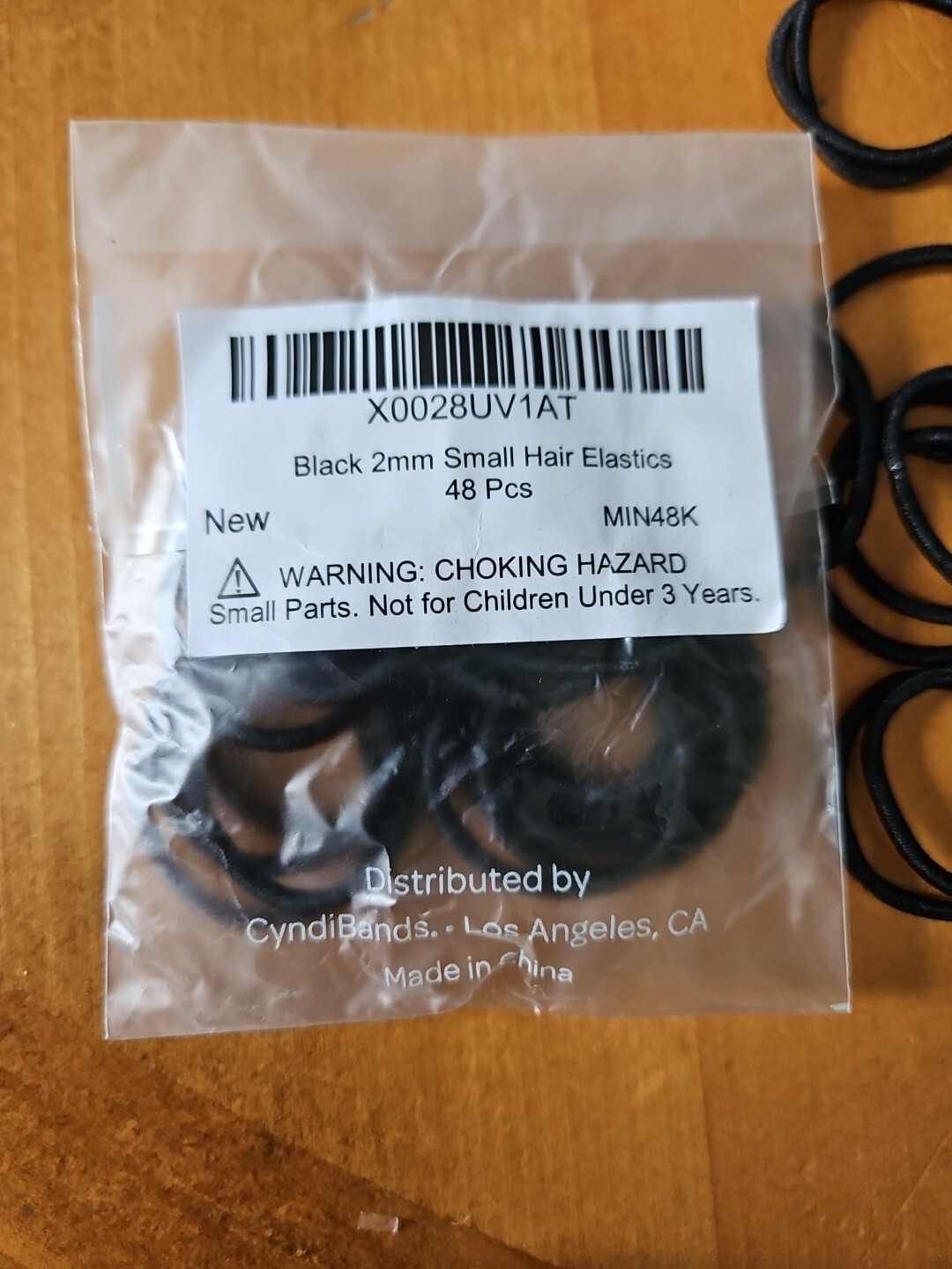 Heliums Small Hair Ties – Black – 1 Inch Hair Bands, 2mm 48 Count Great Product!