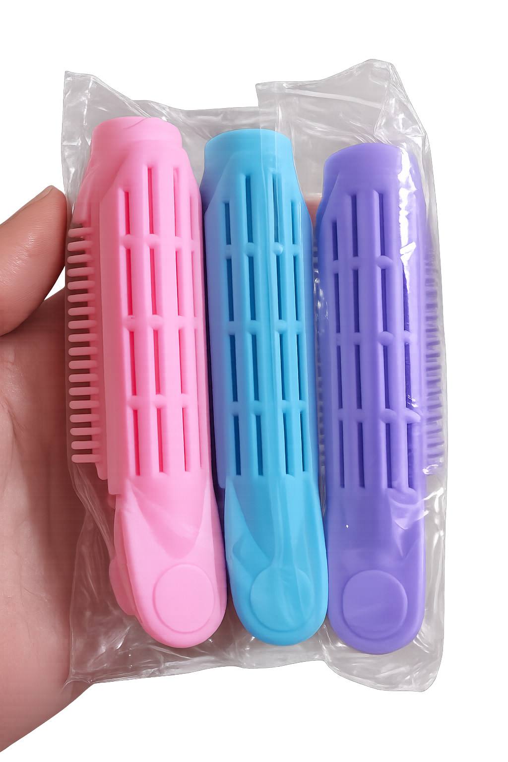 3Pcs Hair Clip Curly Hair Plastic Self Grip Volume Hair Root Fluffy Hair Clip