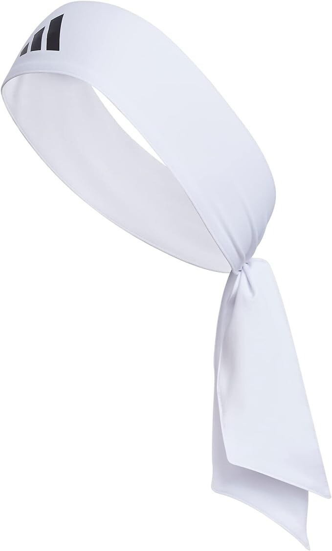 Adidas GC3495 Alphaskin Tie Headband White OSFA
