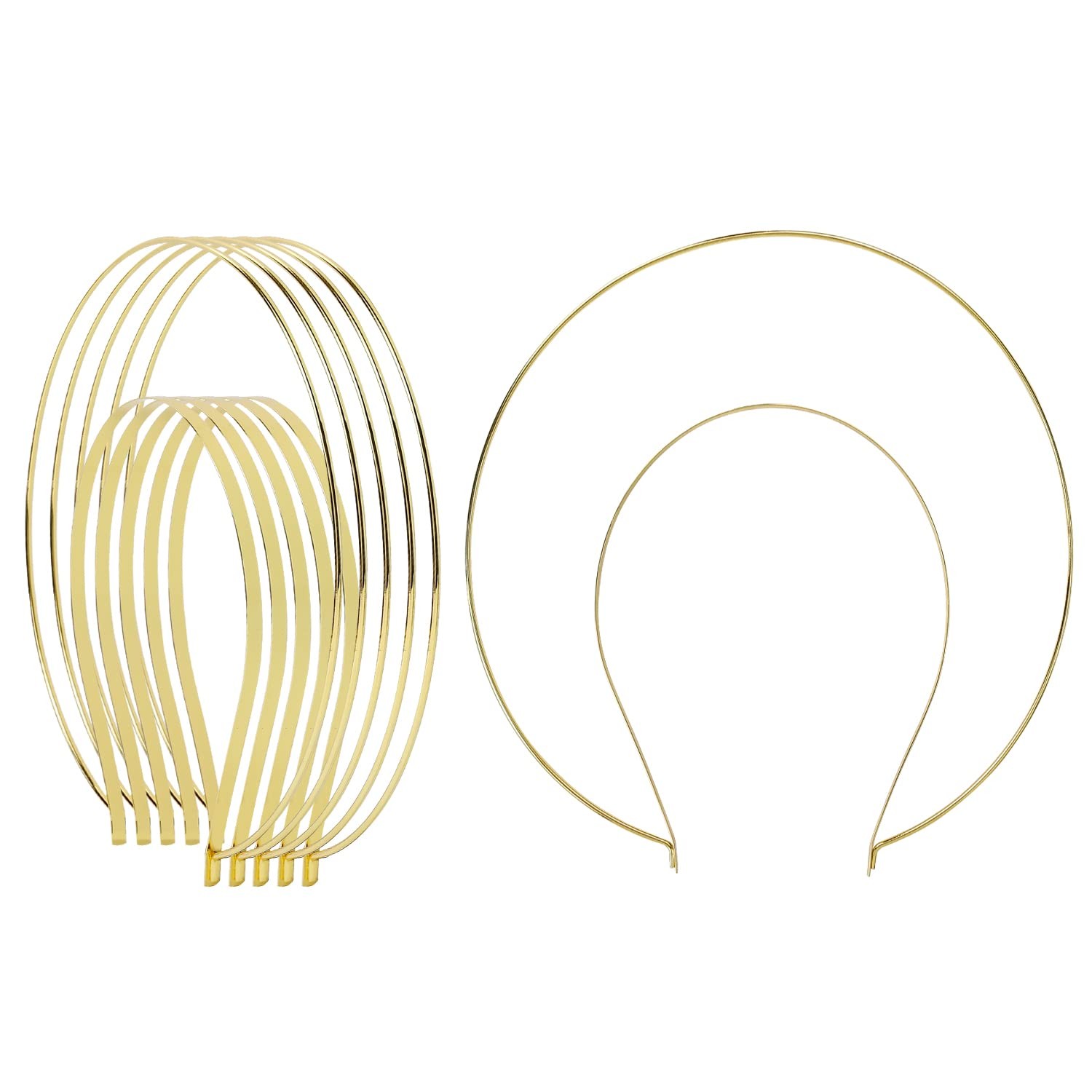 6 Pack 2 Layer Metal Gold Queen Goddess Angel Halo Crown Headband Hairbands T…