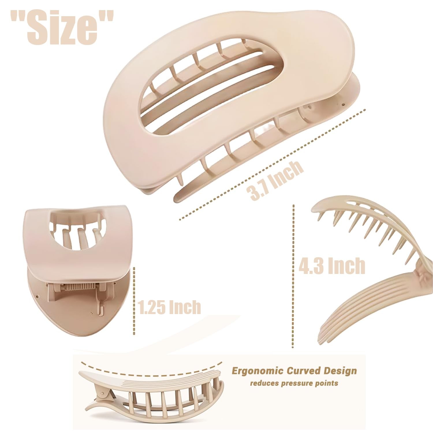 10 Pack French Flat Hair Clips for Women – 10 Count (Pack of 1), AA Style