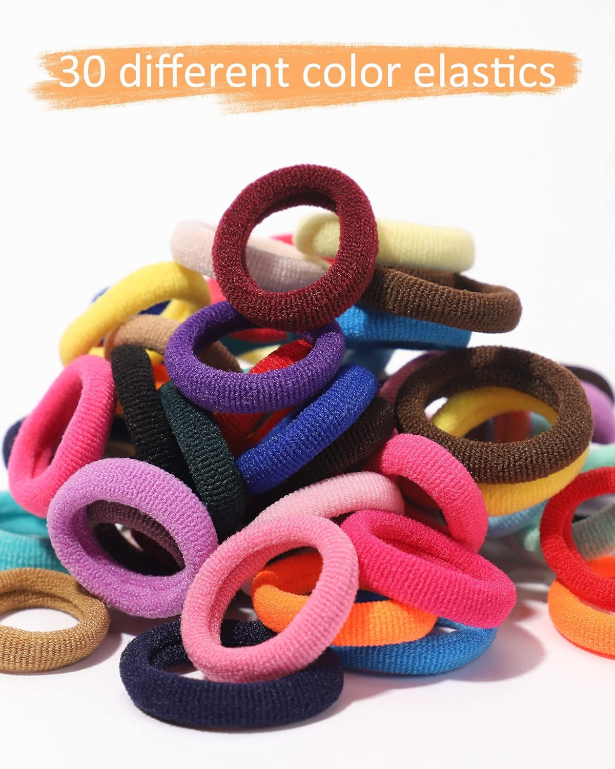 300Pcs Baby Hair Ties Girls Elastic Hair Accessories Small Nylon Hair Bands for