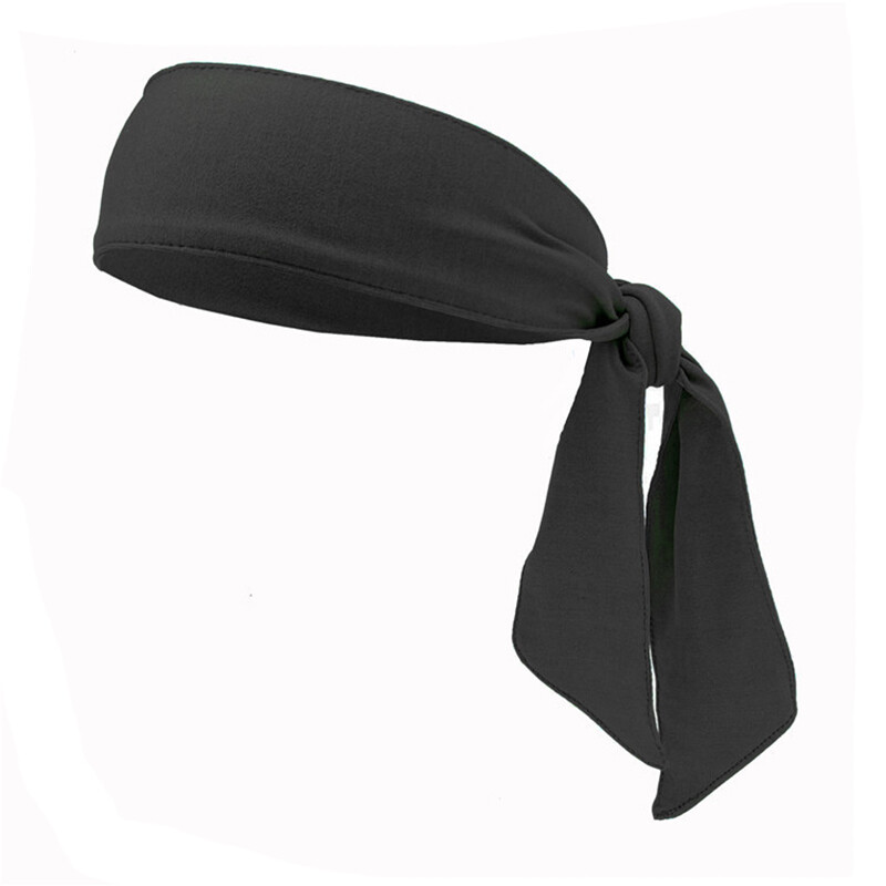 Head Tie Sports Headband Running Tennis Karate Fitness Stretch Sweatband