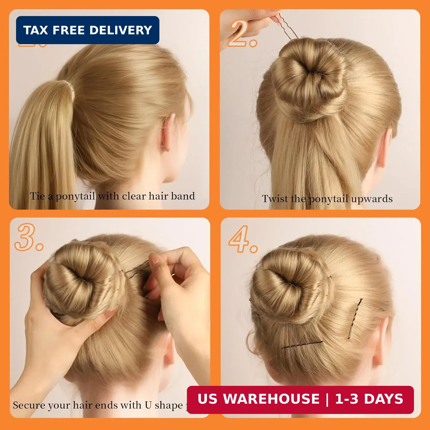 Teenitor 300pcs Bobby Pins Hair Pins Kit, 100 Hair Pin for Women 100 Bobby Pins