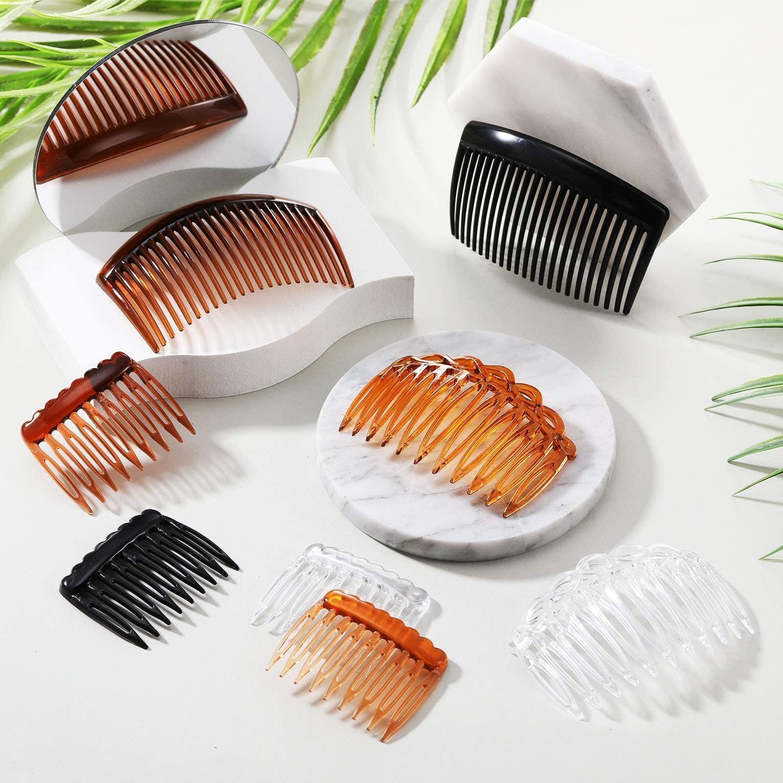24 Pieces Hair Combs Set for Women – Plastic Side Combs Clips