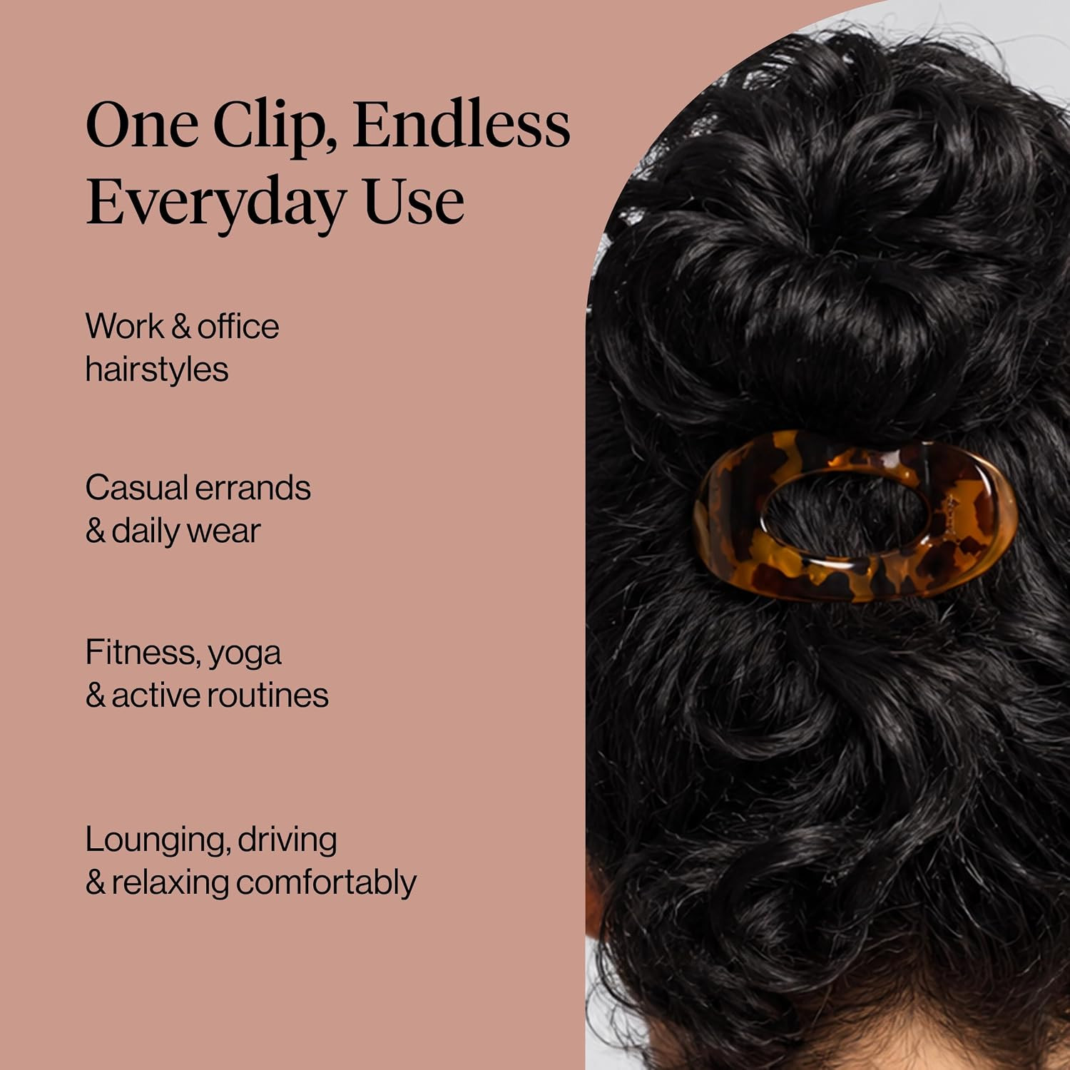 Kitsch Small Flat Claw Clips for Women – Stylish Flat Hair Clips, Strong Hold fo