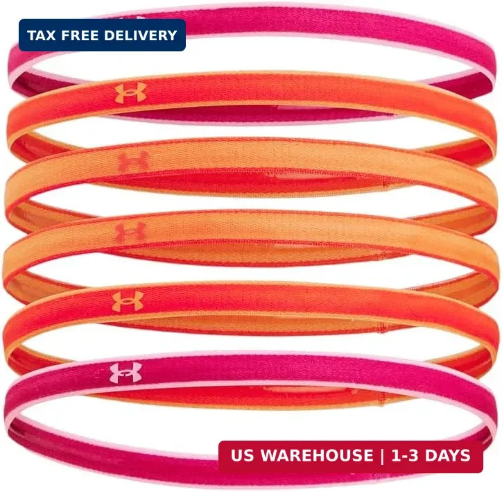 Under Armour Women’s Mini Athletic Headbands, 6-Pack
