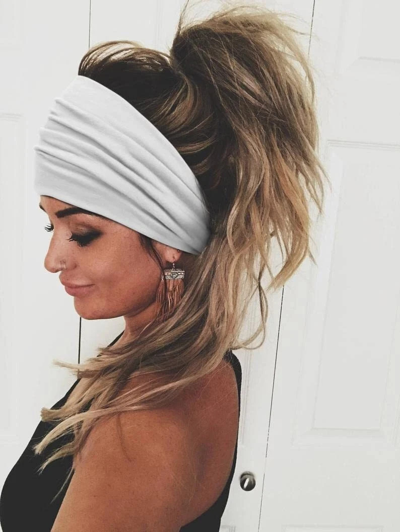 Headbands for Women 7” Extra Wide Head Bands Non Slip Boho Women’s Hair Band