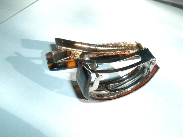 French Luxe Hand Made in France Tortoise Clip and 2 Ponytail Holders