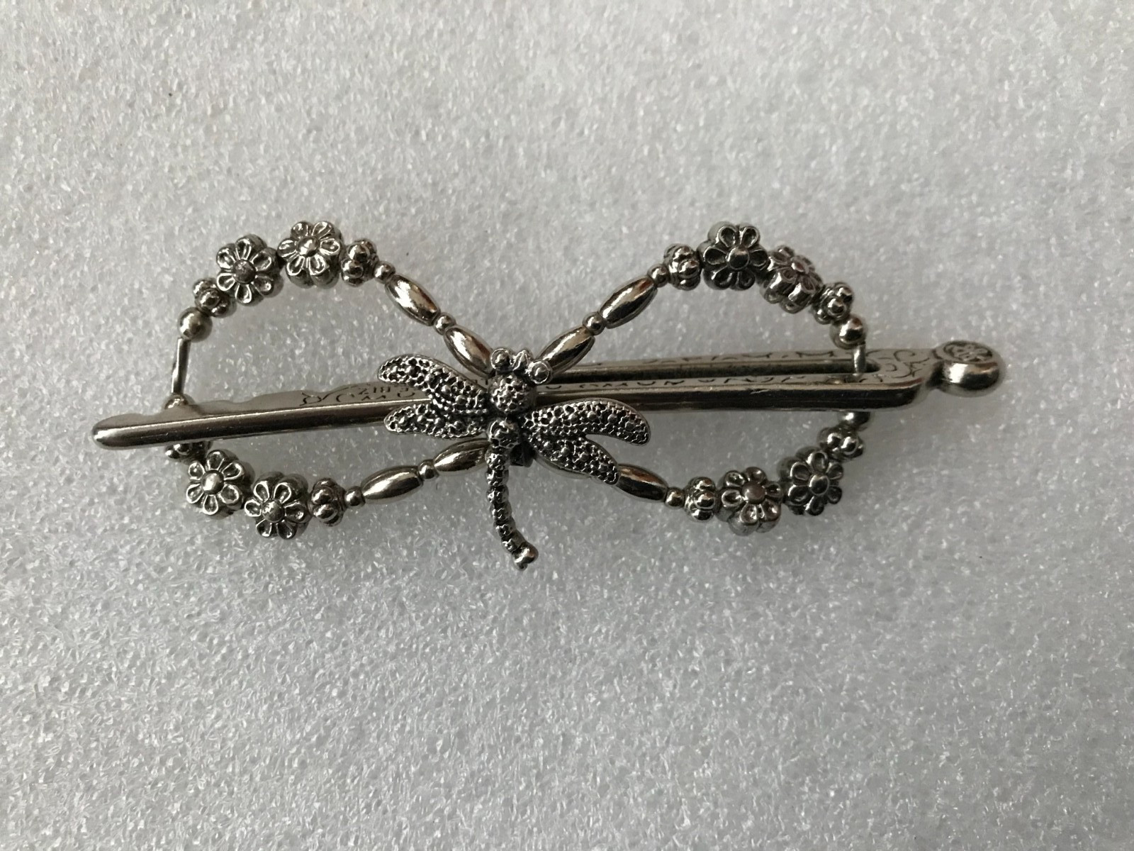 Lilla Rose Dragonfly Silver Flexi Hair Clip M (Medium)