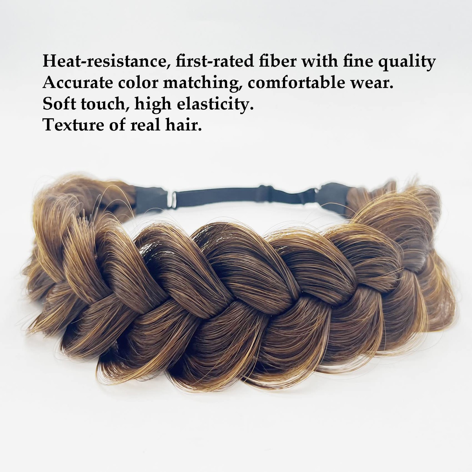 TOECWEGR Synthetic Hair Braided Headband 1 Count (Pack of 1), A0212FBA