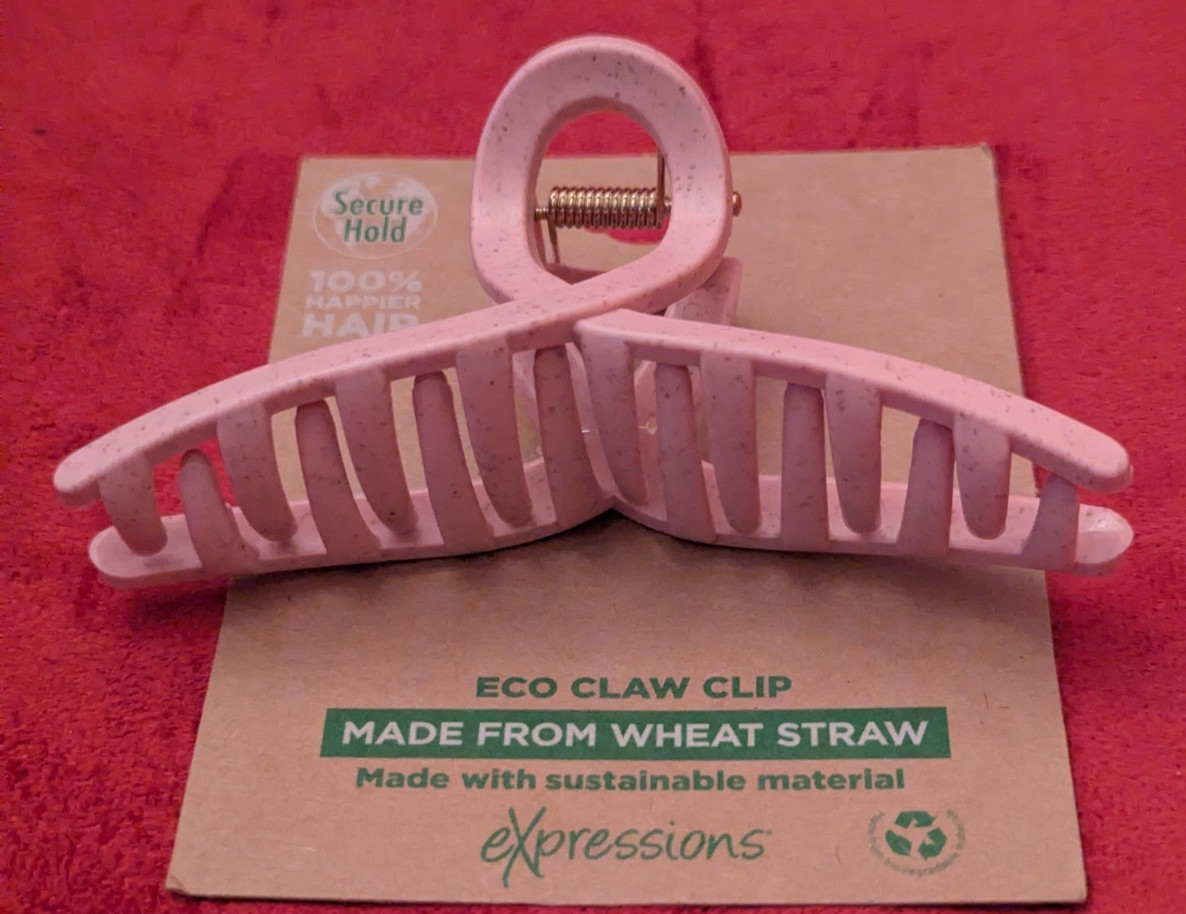 Eco Friendly Wheat Straw Hair Claw Clips Set of 3