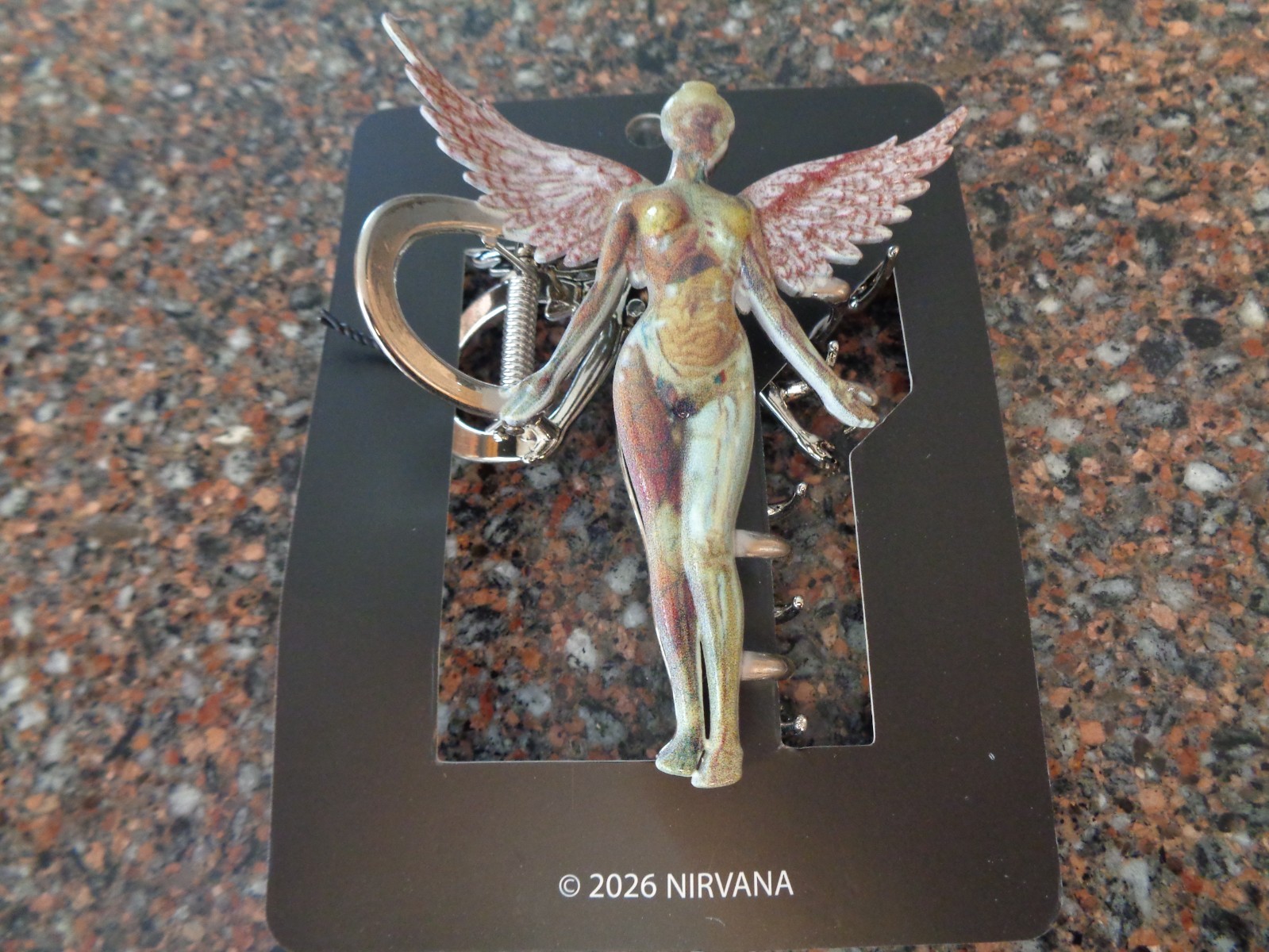 Nirvana In Utero Angel Claw Hair Clip Metal Accessory Cobain Brand New