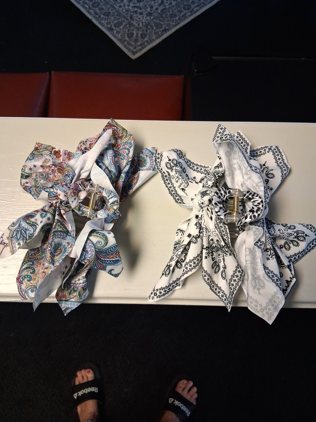 Set Of 2 Hairbow Clips 6in Long