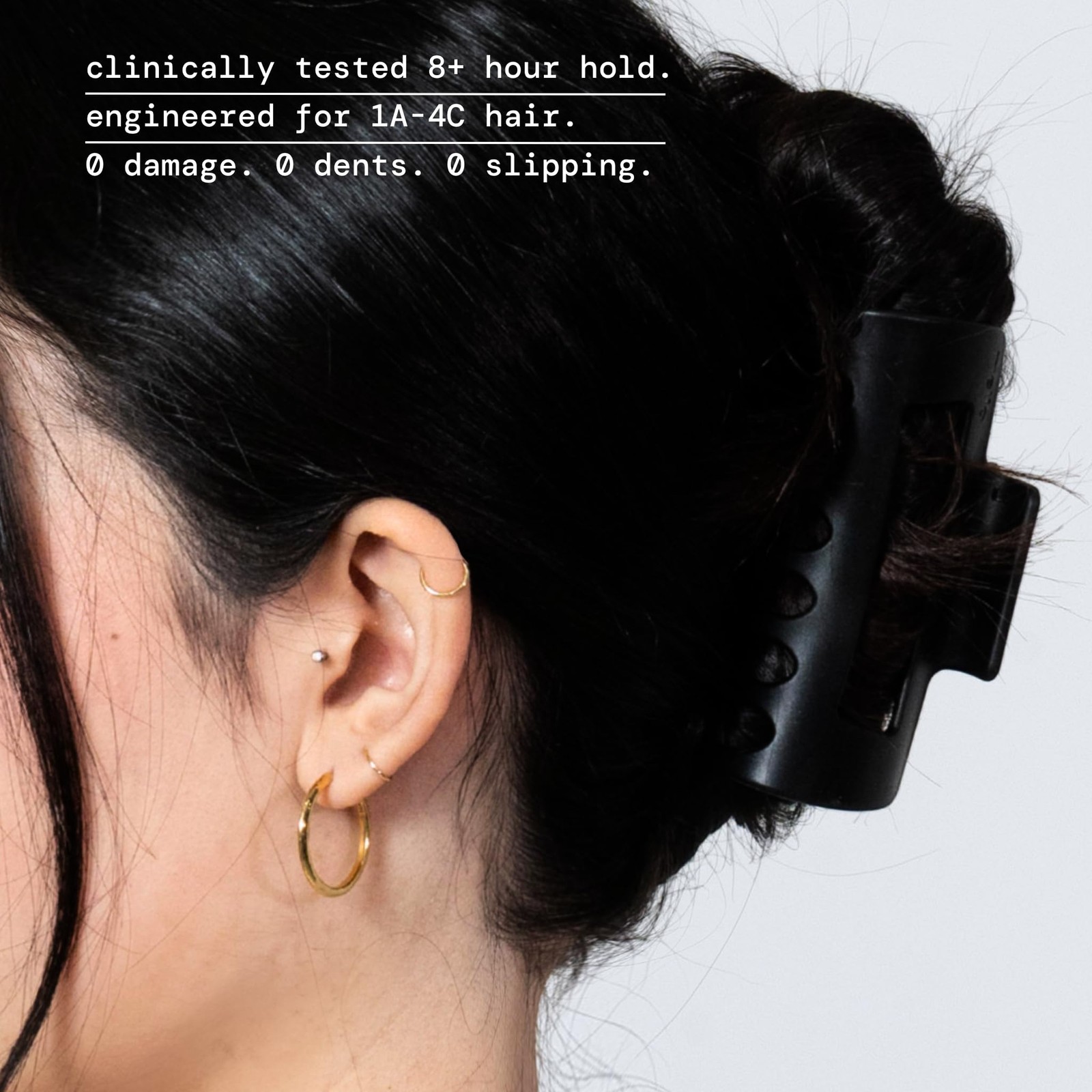 Medium Hair Clip – Flexible Comfort Hair Claw for Women, For Thick & Thin Hai…