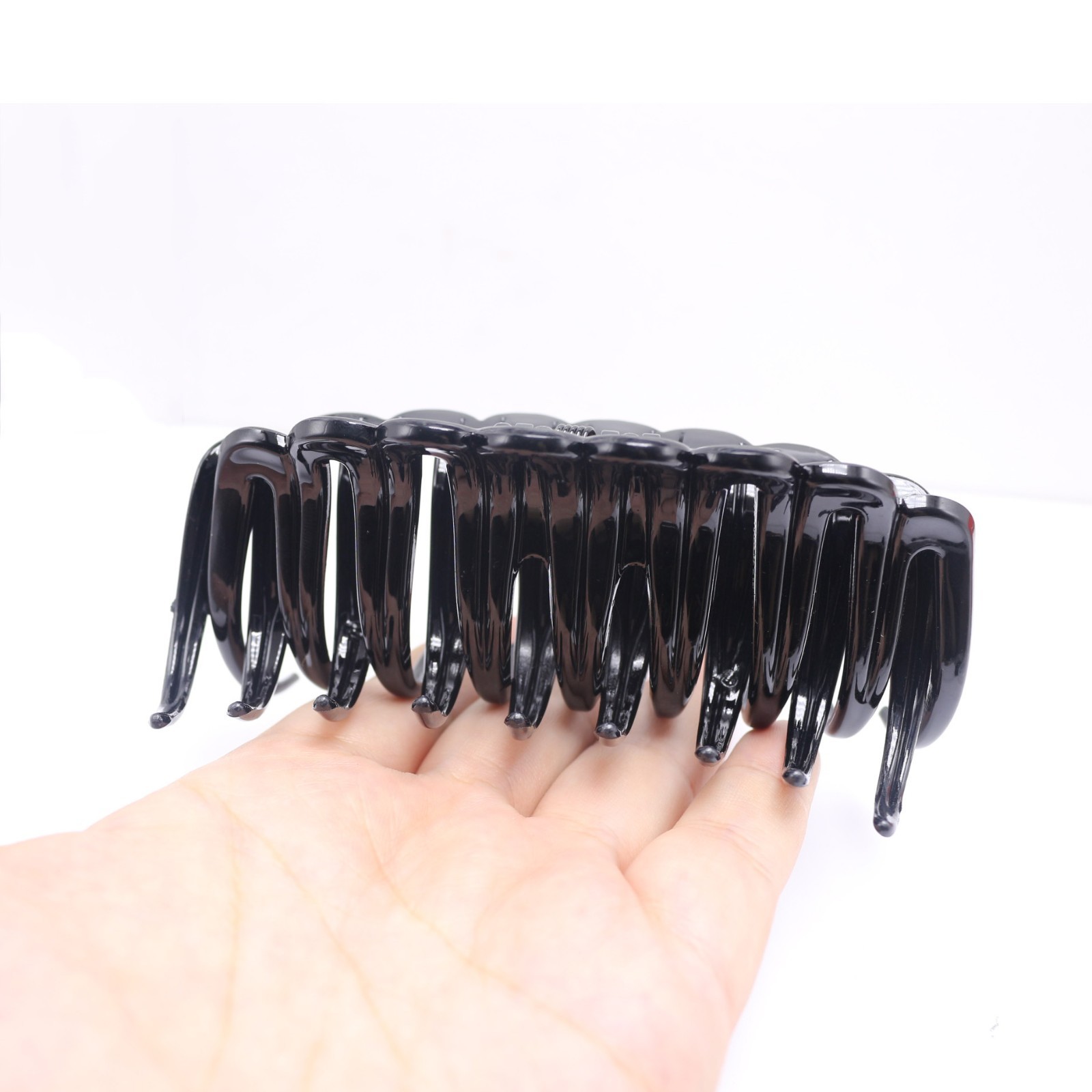 4 pcs Fashion Plastic Non slip Strong Hair Claw Clips 5″ Curly Stylish Big Larg