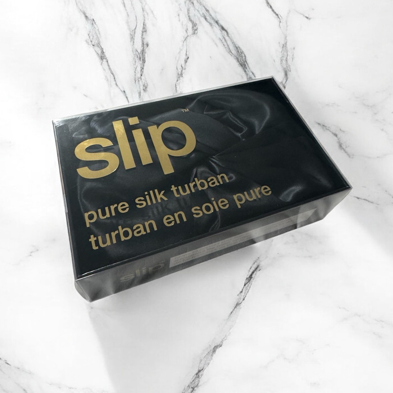 SLIP Pure Silk Turban, Black, NWT