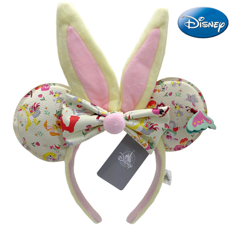 Easter Reigning Rabbits Easter Bunny Disney` Parks Ears Minnie Ears Headband NEW