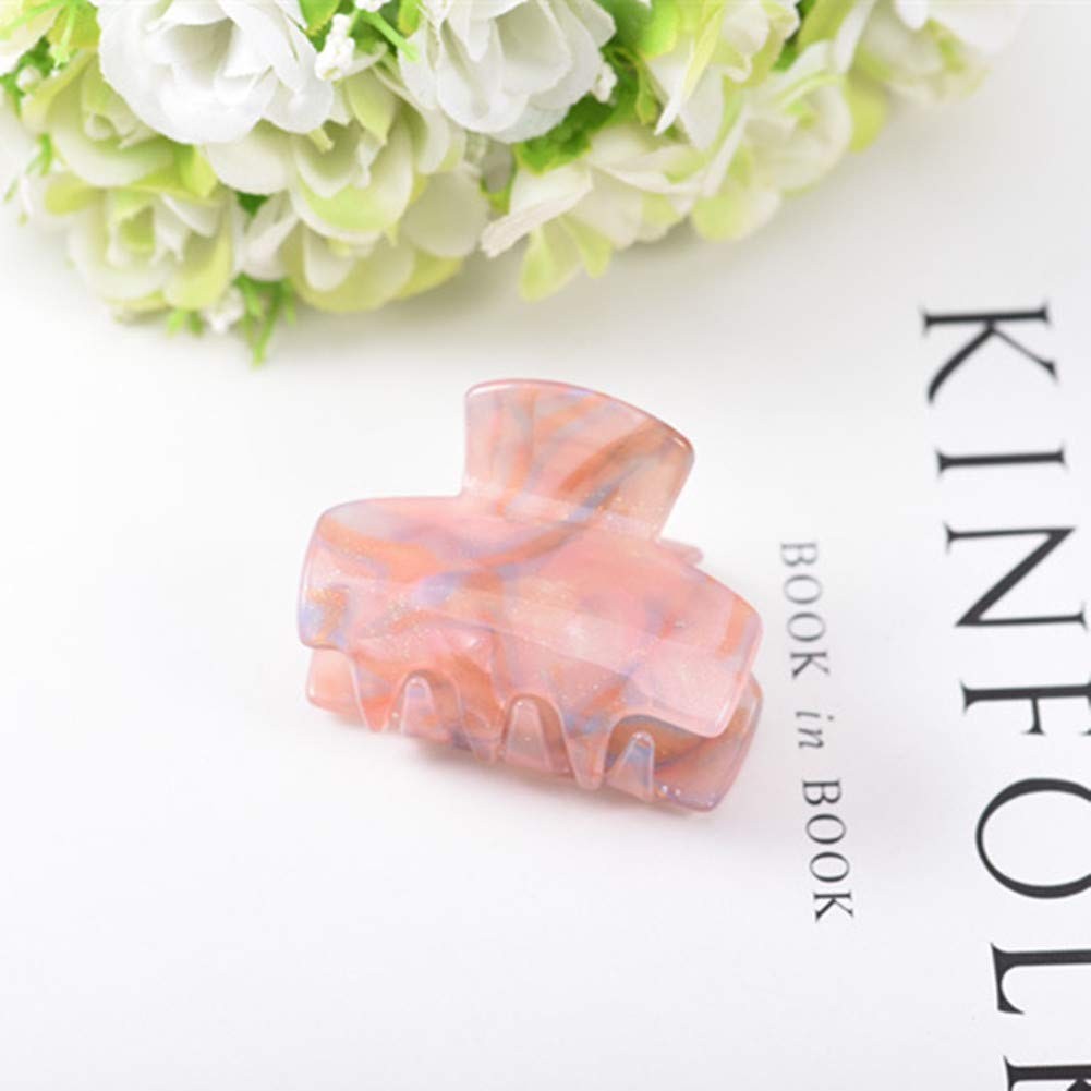 Xiwstar 4Pcs Acrylic Acetate Hair Claw Clip 4 Count (Pack of 1), mix colors