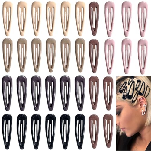 36 PCS 2 Inch Metal black, Brown, Coffee, Light Khaki, Off white, light red