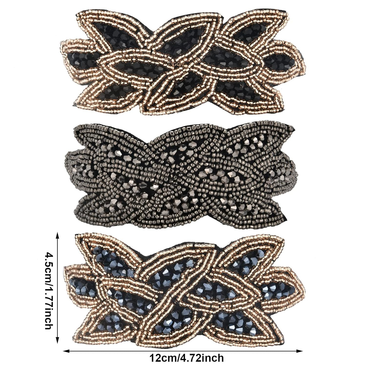 Tatuo 3 Pieces 1920S Flapper Headbands for Women 20S Vintage Headpiece Rhineston