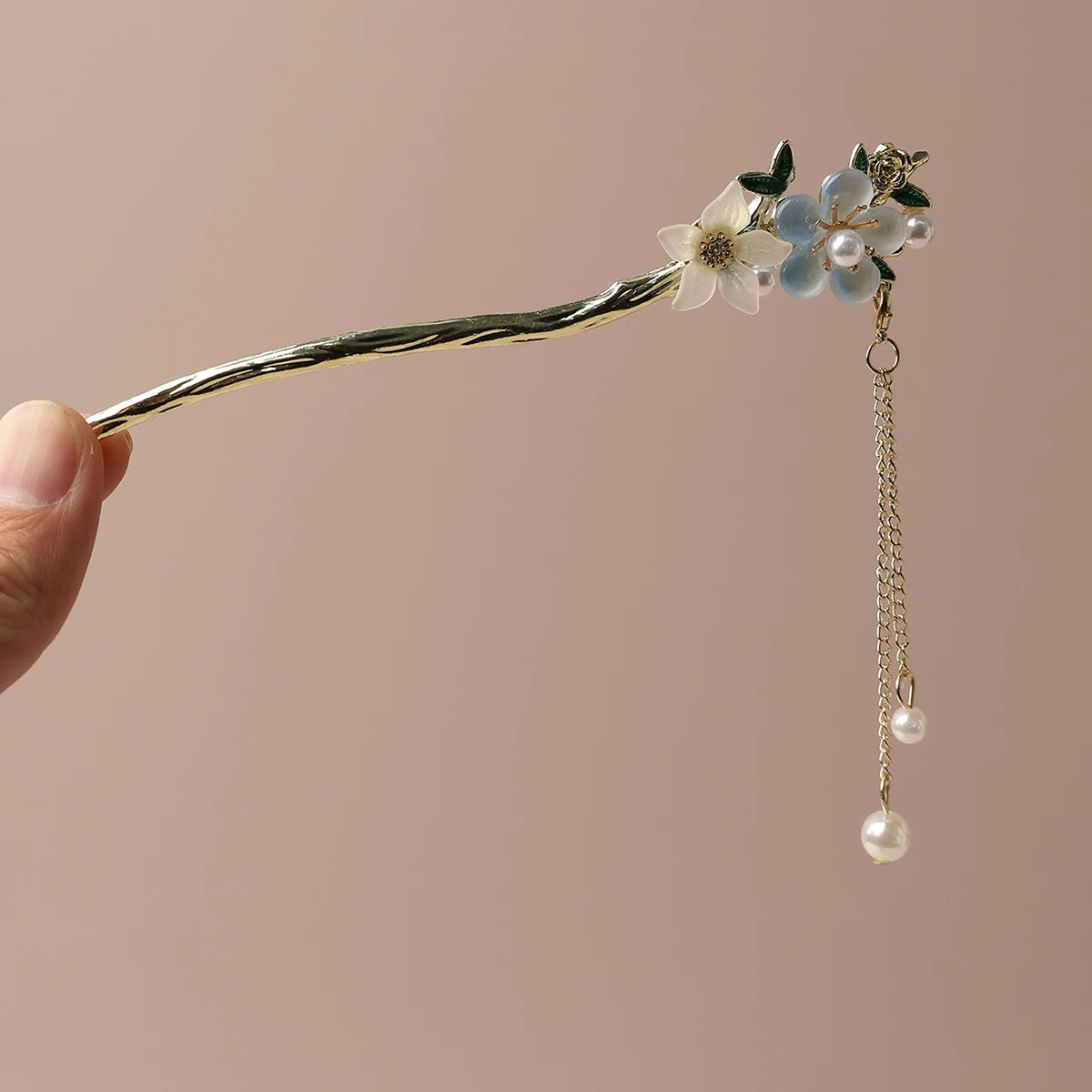 Hanfu Headwear Hairpin, Chinese Style Coiled Hair Step Swaying Tass