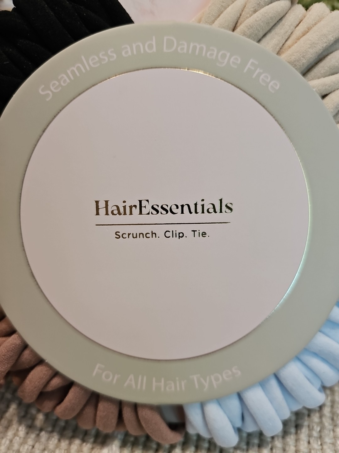 HAIR ESSENTIALS 100 Pcs NEUTRAL Hair Ties SEAMLESS DAMAGE FREE WOMEN GIRL