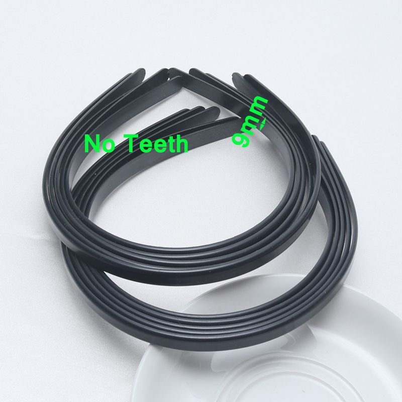 Solid Plastic Hairbands-10 ABS Headbands Women Styles Casual DIY Hair Accessory