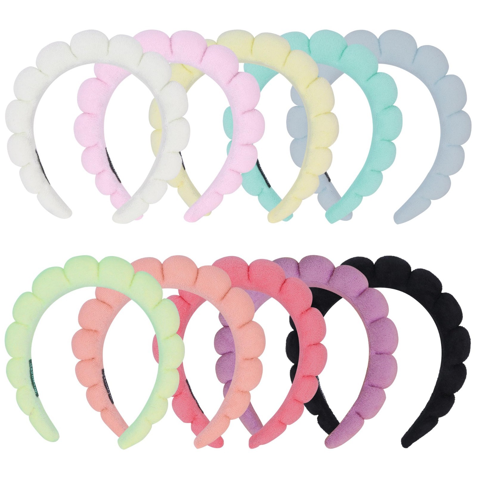 10 Pcs Spa Headbands for Women – Makeup & Skincare Terry Cloth Face Wash Bands