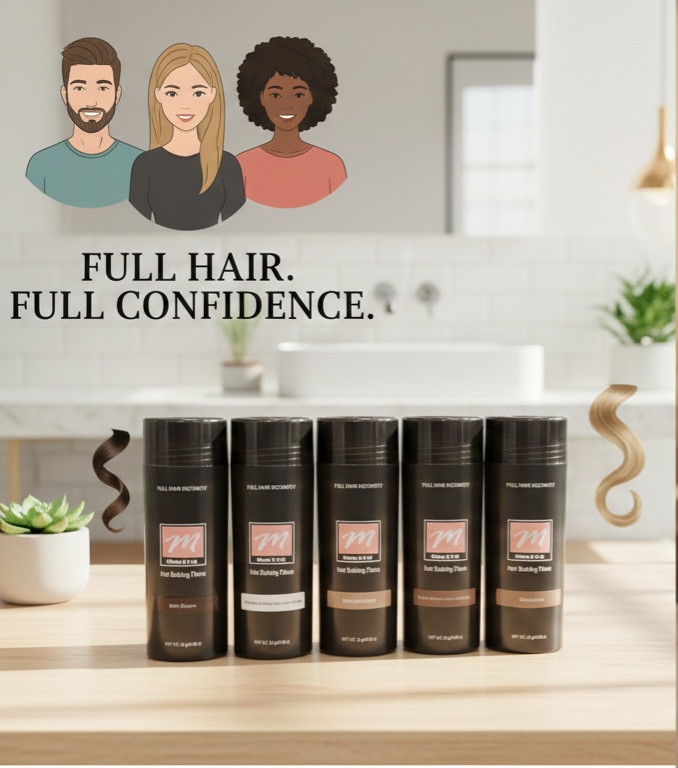 MAKEITFULL PREMIUM Hair Building Fibers FASHIONBEAUTYDEPOT approved Google Us