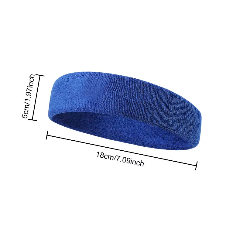 3Pcs Sweatproof Sports Headbands for Men Women Moisture-Wicking Sweatband Tennis