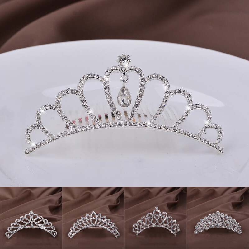 Hair Jewelry Crystal Bridal Tiaras Princess Crown For Women Wedding Bridal Comb