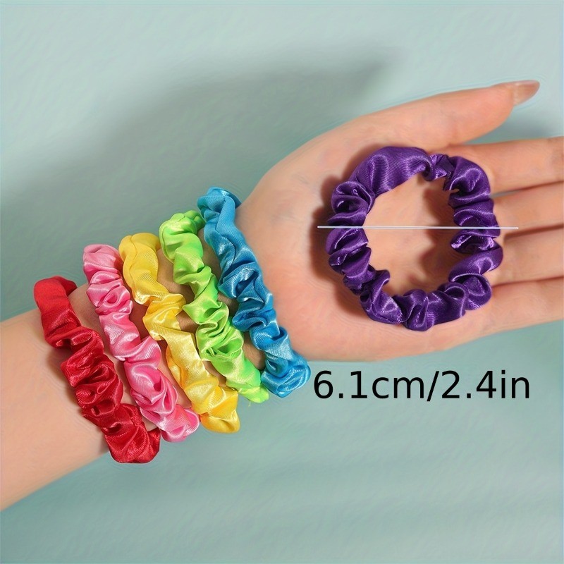20P Multicolor Elastic Hair Ties Ponytail Holders Women Daily Hair Accessories
