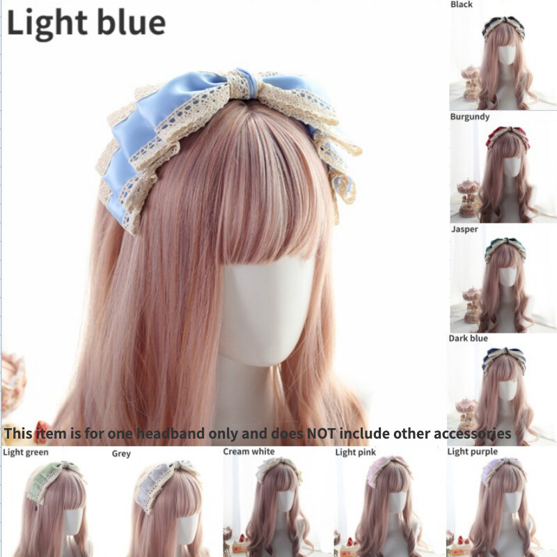 Princess Girl Lolita Headband Headwear Gothic Headdress Bowknot Hair Accessory