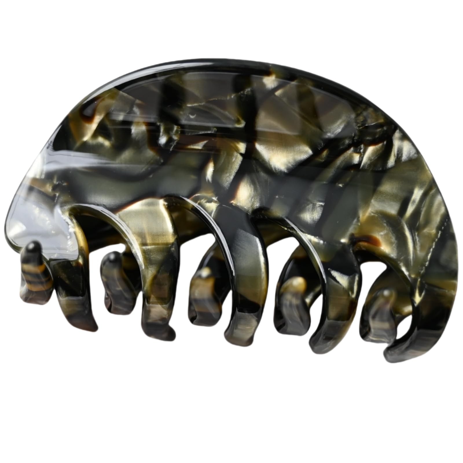 3″ Handmade Celluloid French Design Barrettes Hair Claw Tortoise Shell Luxury…