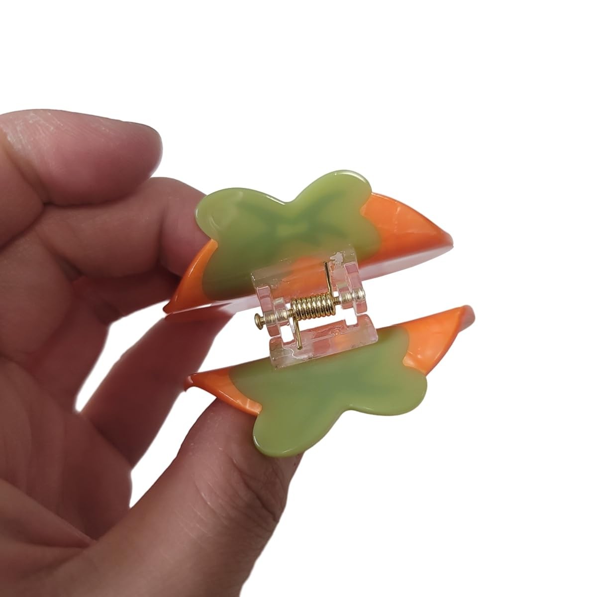 Orange Persimmon Hair Clip,Acetate Claw 1 Count (Pack of 1),