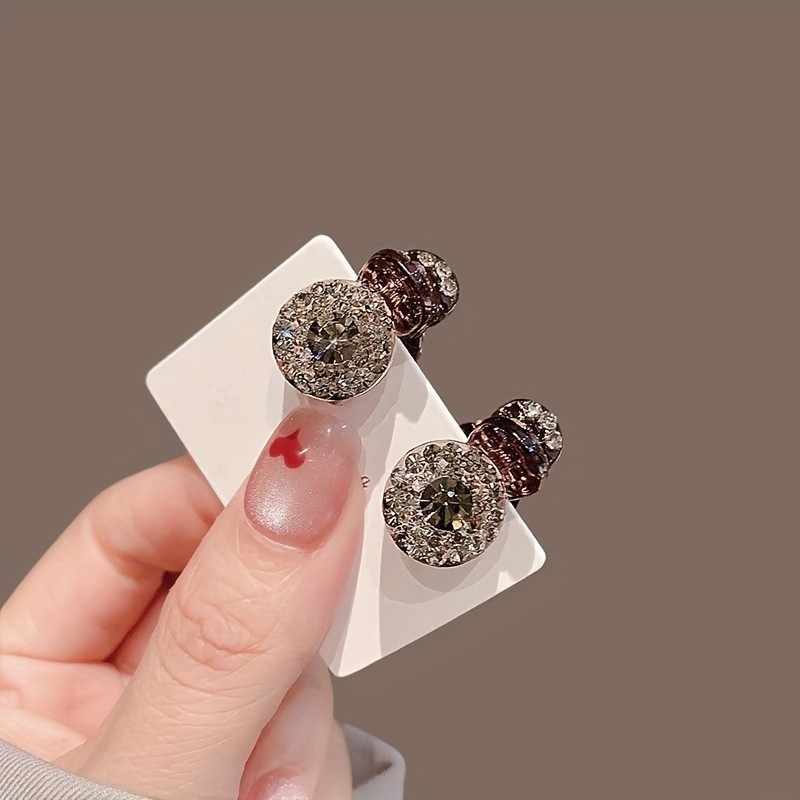 4Pcs Women’s Mini Claw Clips, Princess Style Bangs Clips, Various Colors