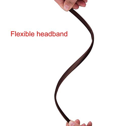 50 Pieces Satin Headbands 1 Centimeter DIY 50 Count (Pack of 1) Multicolored