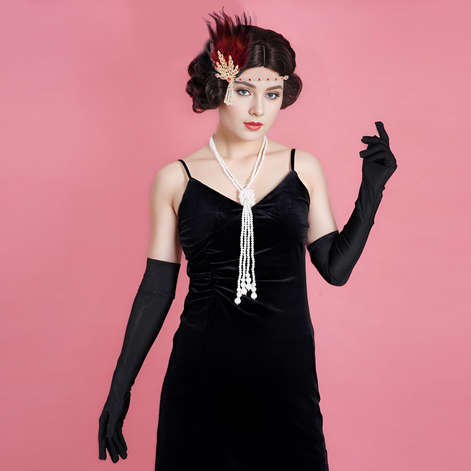 Flapper Headband Roaring 20s Headpiece Great Gatsby Headpiece for Women