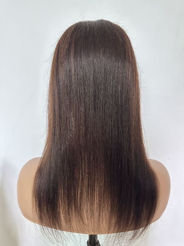 5″x6.7″ Lace Frontal 100% Human Hair Topper with Adjustable Elastic Band 12″~18″