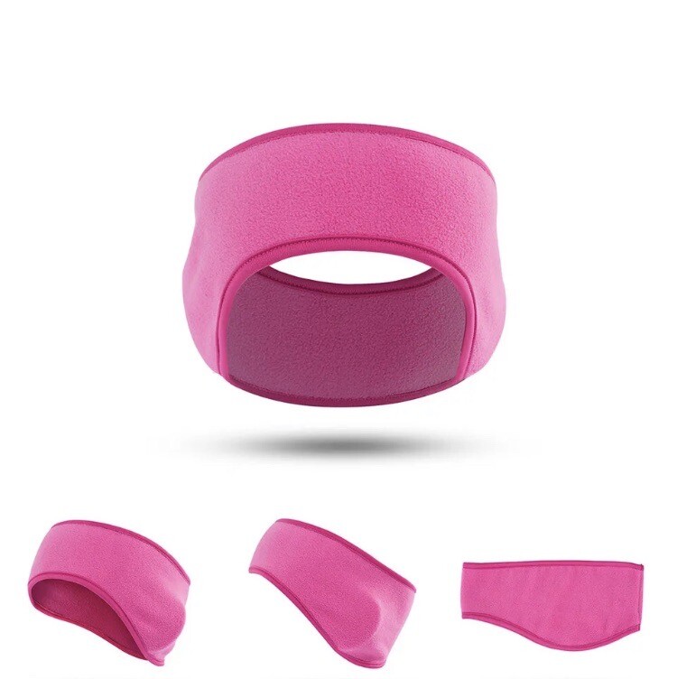 Set Of 5 Unisex Ear Warmer Headbands Fleece Winter Ski Running Cycling