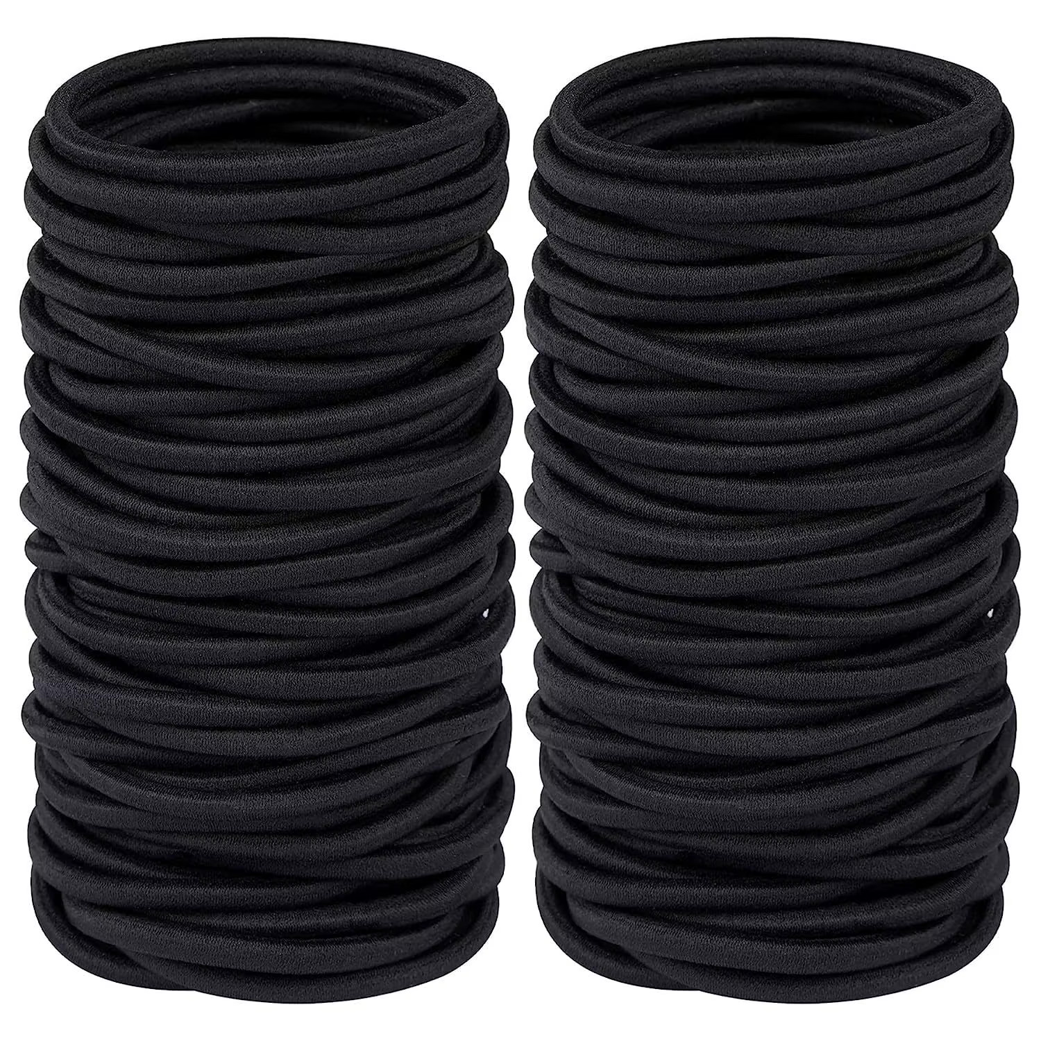 10/30/50Pcs 4MM Black Ponytail Holder Elastic Hair Bands Scrunchies for Women Me
