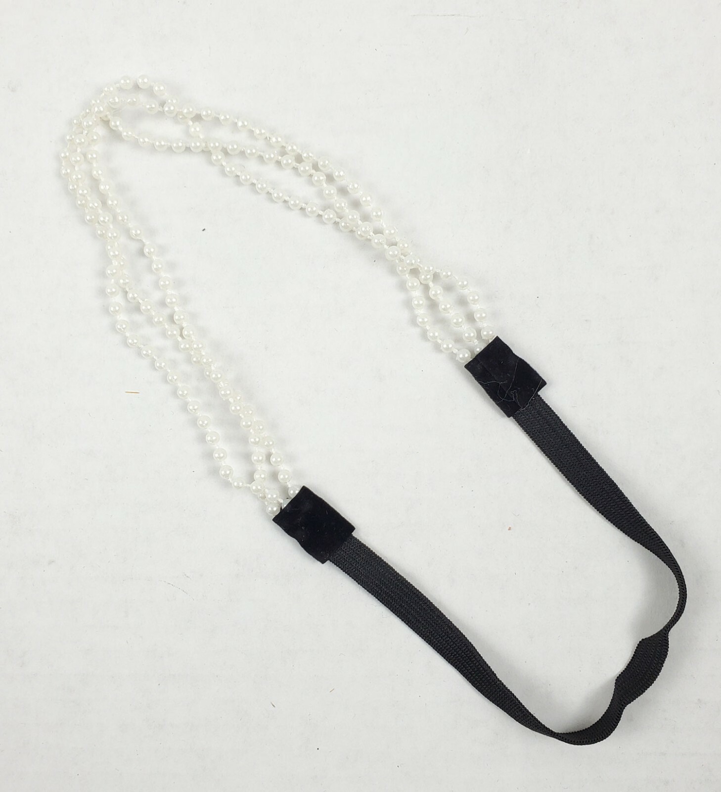 2 PCS Pearl White Headband Headwrap Hairband w/Elastic 3 Layers