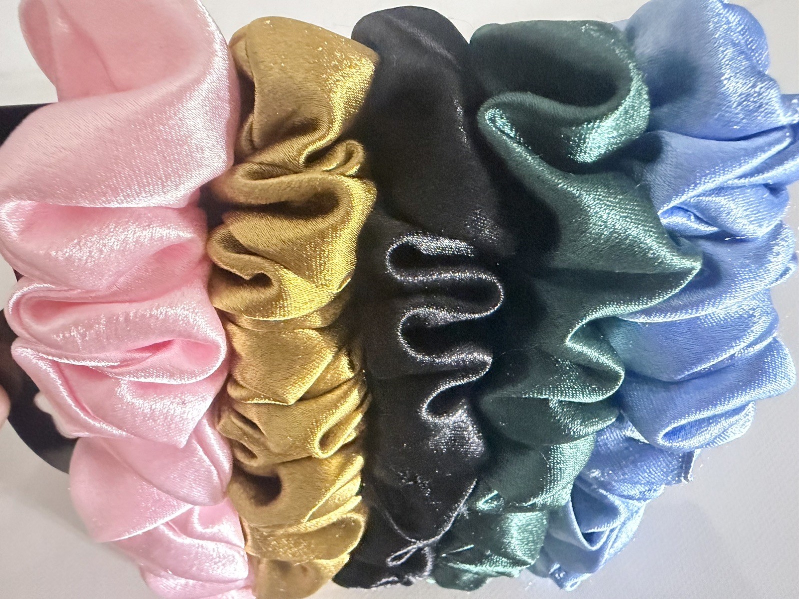 Silky Hair Ties Satin Scrunchies – Small Mini Scrunchy for Women