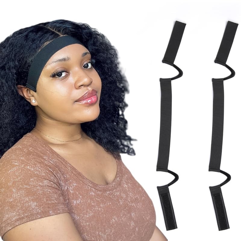 2Pcs Wig Band For Lace Front Ear Cut Free Lace Melting Elastic Band Headband …