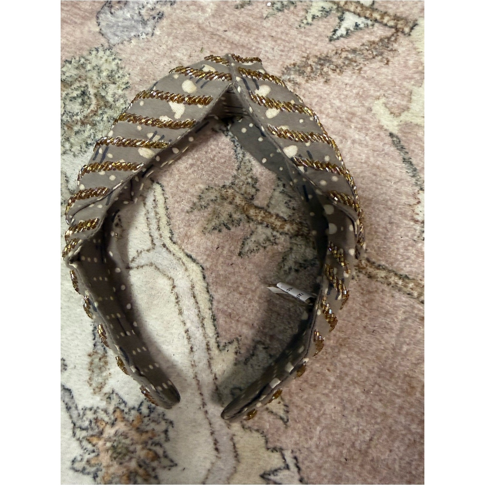 NWT Anthropologie x Deepa Gurnani Everly Silk Beaded Headband