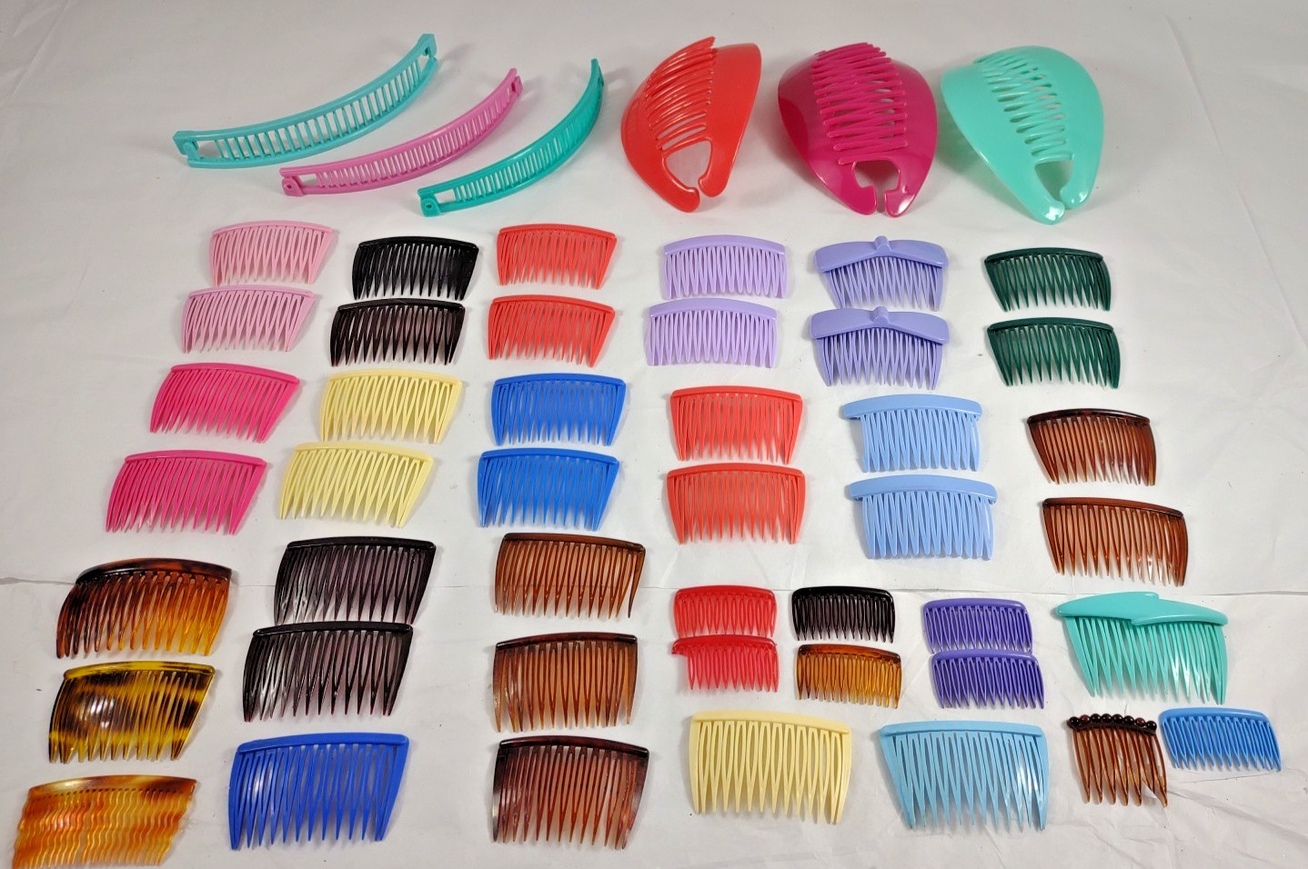 TZERS 80’s VTG Hair 6″ Cincher Clips, Banana Clips, Comb Assortment (A32)