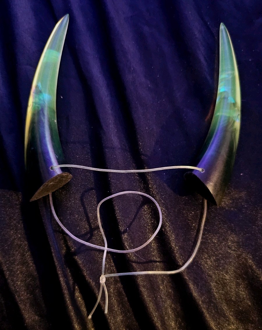 Green and Black Acrylic Devil/Demon Horns for Cosplay/Fashion/AlternativeFashion